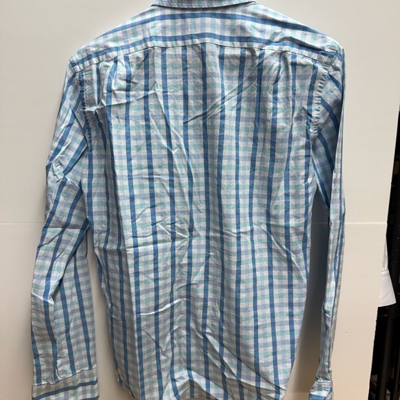 J. Crew Light Blue and White Plaid Shirt - Picture 3 of 3